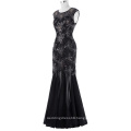 Kate Kasin Sequined Cap Sleeve V-Back Ball Gown Evening Prom Dress 7 Size US 4~16 KK001055-1